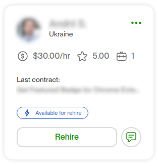 Upwork profile