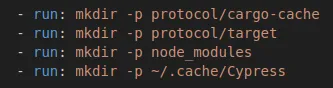 mkdir commands