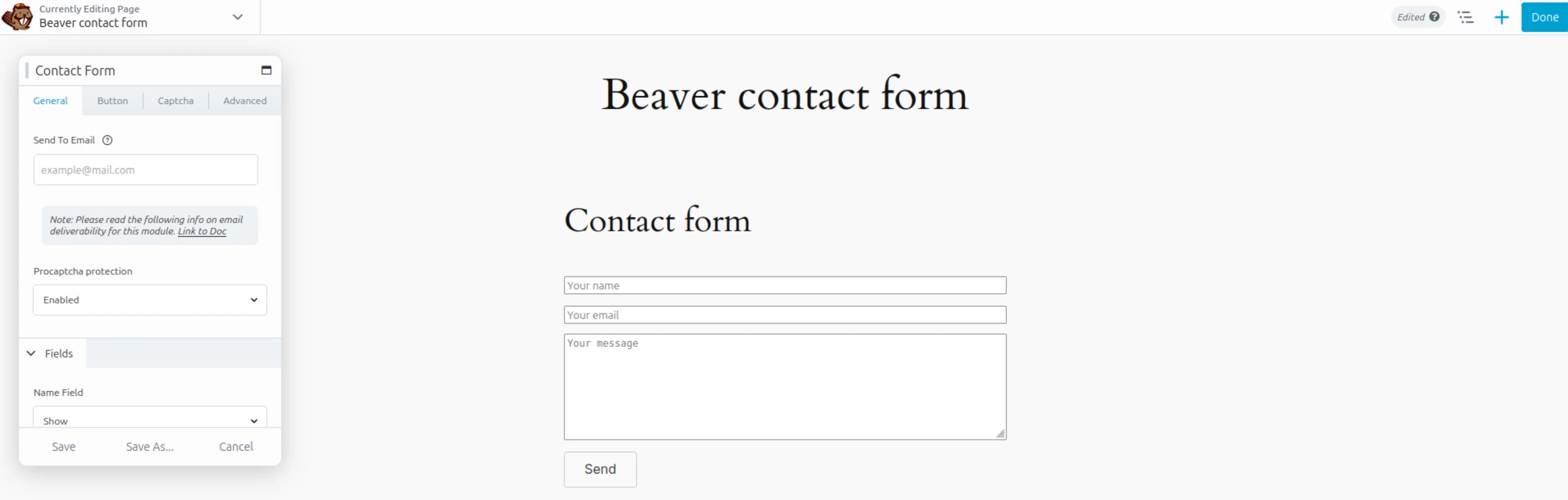 captcha-beaver-builder